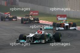 30.10.2011 New Delhi, India,  Michael Schumacher (GER), Mercedes GP  - Formula 1 World Championship, Rd 17, Indian Grand Prix, Sunday Race