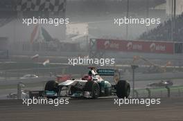 30.10.2011 New Delhi, India, Michael Schumacher (GER), Mercedes GP Petronas F1 Team  - Formula 1 World Championship, Rd 17, Indian Grand Prix, Sunday Race