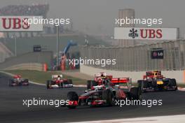 30.10.2011 New Delhi, India,  Jenson Button (GBR), McLaren Mercedes  - Formula 1 World Championship, Rd 17, Indian Grand Prix, Sunday Race
