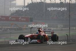 30.10.2011 New Delhi, India, Fernando Alonso (ESP), Scuderia Ferrari  - Formula 1 World Championship, Rd 17, Indian Grand Prix, Sunday Race