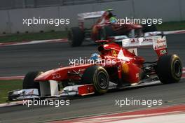 30.10.2011 New Delhi, India,  Fernando Alonso (ESP), Scuderia Ferrari  - Formula 1 World Championship, Rd 17, Indian Grand Prix, Sunday Race