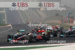 30.10.2011 New Delhi, India,  Lewis Hamilton (GBR), McLaren Mercedes  - Formula 1 World Championship, Rd 17, Indian Grand Prix, Sunday Race