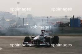 30.10.2011 New Delhi, India, Kamui Kobayashi (JAP), Sauber F1 Team  - Formula 1 World Championship, Rd 17, Indian Grand Prix, Sunday Race