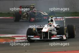 30.10.2011 New Delhi, India,  Sergio Perez (MEX), Sauber F1 Team  - Formula 1 World Championship, Rd 17, Indian Grand Prix, Sunday Race