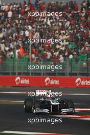 30.10.2011 New Delhi, India, Rubens Barrichello (BRA), AT&T Williams  - Formula 1 World Championship, Rd 17, Indian Grand Prix, Sunday Race