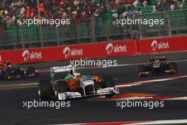 30.10.2011 New Delhi, India, Adrian Sutil (GER), Force India F1 Team  - Formula 1 World Championship, Rd 17, Indian Grand Prix, Sunday Race