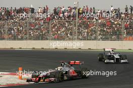 30.10.2011 New Delhi, India,  Lewis Hamilton (GBR), McLaren Mercedes  - Formula 1 World Championship, Rd 17, Indian Grand Prix, Sunday Race