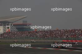 30.10.2011 New Delhi, India, Bruno Senna (BRA), Lotus Renault GP  - Formula 1 World Championship, Rd 17, Indian Grand Prix, Sunday Race