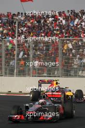 30.10.2011 New Delhi, India,  Jenson Button (GBR), McLaren Mercedes  - Formula 1 World Championship, Rd 17, Indian Grand Prix, Sunday Race