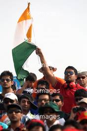 30.10.2011 New Delhi, India,  Indian fan - Formula 1 World Championship, Rd 17, Indian Grand Prix, Sunday Race