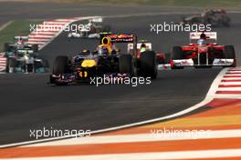 30.10.2011 New Delhi, India, Mark Webber (AUS), Red Bull Racing - Formula 1 World Championship, Rd 17, Indian Grand Prix, Sunday Race