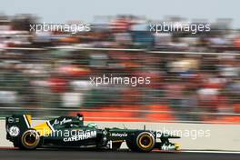 29.10.2011 New Delhi, India,  Heikki Kovalainen (FIN), Team Lotus  - Formula 1 World Championship, Rd 17, Indian Grand Prix, Saturday Qualifying