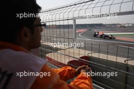 29.10.2011 New Delhi, India, Sebastian Vettel (GER), Red Bull Racing  - Formula 1 World Championship, Rd 17, Indian Grand Prix, Saturday Practice