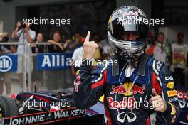 29.10.2011 New Delhi, India, pole man Sebastian Vettel (GER), Red Bull Racing  - Formula 1 World Championship, Rd 17, Indian Grand Prix, Saturday Qualifying