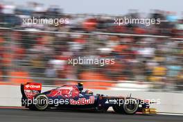 29.10.2011 New Delhi, India,  Jaime Alguersuari (ESP), Scuderia Toro Rosso  - Formula 1 World Championship, Rd 17, Indian Grand Prix, Saturday Qualifying