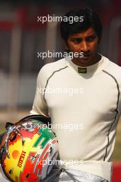 29.10.2011 New Delhi, India, Narain Karthikeyan (IND), HRT Formula One Team  - Formula 1 World Championship, Rd 17, Indian Grand Prix, Saturday Practice