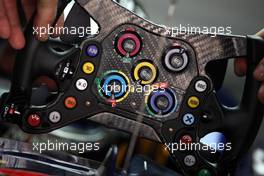 29.10.2011 New Delhi, India, The steering wheel of Sebastian Vettel (GER), Red Bull Racing - Formula 1 World Championship, Rd 17, Indian Grand Prix, Saturday Practice