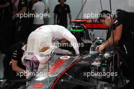 29.10.2011 New Delhi, India, Lewis Hamilton (GBR), McLaren Mercedes - Formula 1 World Championship, Rd 17, Indian Grand Prix, Saturday Practice