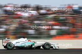 29.10.2011 New Delhi, India,  Michael Schumacher (GER), Mercedes GP  - Formula 1 World Championship, Rd 17, Indian Grand Prix, Saturday Qualifying