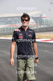 27.10.2011 New Delhi, India, Mark Webber (AUS), Red Bull Racing  - Formula 1 World Championship, Rd 17, Indian Grand Prix, Thursday