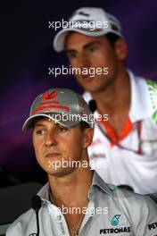 27.10.2011 New Delhi, India, Michael Schumacher (GER), Mercedes GP Petronas F1 Team - Formula 1 World Championship, Rd 17, Indian Grand Prix, Thursday Press Conference