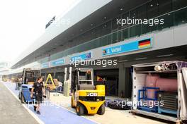 26.10.2011 New Delhi, India, The pitlane - Formula 1 World Championship, Rd 17, Indian Grand Prix, Wednesday