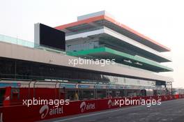 26.10.2011 New Delhi, India, Control building  - Formula 1 World Championship, Rd 17, Indian Grand Prix, Wednesday