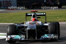 09.09.2011 Monza, Italy,  Michael Schumacher (GER), Mercedes GP Petronas F1 Team - Formula 1 World Championship, Rd 13, Italian Grand Prix, Friday Practice