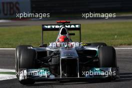09.09.2011 Monza, Italy,  Michael Schumacher (GER), Mercedes GP Petronas F1 Team - Formula 1 World Championship, Rd 13, Italian Grand Prix, Friday Practice