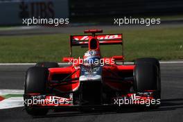 09.09.2011 Monza, Italy,  Timo Glock (GER), Marussia Virgin Racing - Formula 1 World Championship, Rd 13, Italian Grand Prix, Friday Practice