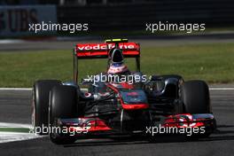 09.09.2011 Monza, Italy,  Jenson Button (GBR), McLaren Mercedes - Formula 1 World Championship, Rd 13, Italian Grand Prix, Friday Practice