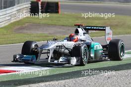 09.09.2011 Monza, Italy, Michael Schumacher (GER), Mercedes GP Petronas F1 Team  - Formula 1 World Championship, Rd 13, Italian Grand Prix, Friday Practice