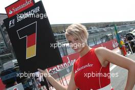 11.09.2011 Monza, Italy,  Grid girl - Formula 1 World Championship, Rd 13, Italian Grand Prix, Sunday Grid Girl