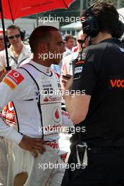 11.09.2011 Monza, Italy,  Lewis Hamilton (GBR), McLaren Mercedes - Formula 1 World Championship, Rd 13, Italian Grand Prix, Sunday Pre-Race Grid