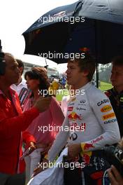 11.09.2011 Monza, Italy, Sebastian Vettel (GER), Red Bull Racing  - Formula 1 World Championship, Rd 13, Italian Grand Prix, Sunday Pre-Race Grid