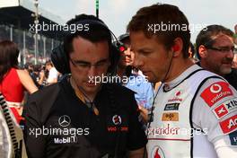 11.09.2011 Monza, Italy, Jenson Button (GBR), McLaren Mercedes  - Formula 1 World Championship, Rd 13, Italian Grand Prix, Sunday Press Conference