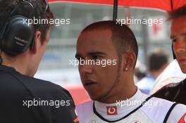 11.09.2011 Monza, Italy, Lewis Hamilton (GBR), McLaren Mercedes  - Formula 1 World Championship, Rd 13, Italian Grand Prix, Sunday Pre-Race Grid