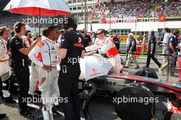 11.09.2011 Monza, Italy,  Lewis Hamilton (GBR), McLaren Mercedes - Formula 1 World Championship, Rd 13, Italian Grand Prix, Sunday Pre-Race Grid