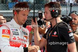 11.09.2011 Monza, Italy,  Jenson Button (GBR), McLaren Mercedes - Formula 1 World Championship, Rd 13, Italian Grand Prix, Sunday Pre-Race Grid