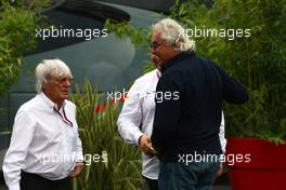 10.09.2011 Monza, Italy,  Bernie Ecclestone (GBR), Flavio Briatore (ITA) - Formula 1 World Championship, Rd 13, Italian Grand Prix, Saturday