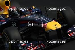 10.09.2011 Monza, Italy,  Sebastian Vettel (GER), Red Bull Racing - Formula 1 World Championship, Rd 13, Italian Grand Prix, Saturday Practice