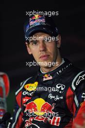 11.09.2011 Monza, Italy, Sebastian Vettel (GER), Red Bull Racing  - Formula 1 World Championship, Rd 13, Italian Grand Prix, Sunday Press Conference