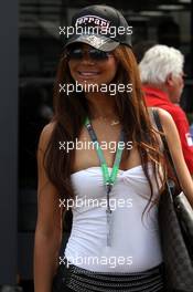 11.09.2011 Monza, Italy, A lady in the paddock - Formula 1 World Championship, Rd 13, Italian Grand Prix, Sunday