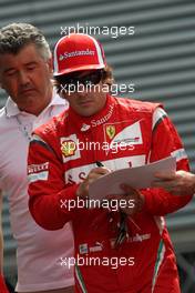 08.09.2011 Monza, Italy,  Fernando Alonso (ESP), Scuderia Ferrari - Formula 1 World Championship, Rd 13, Italian Grand Prix, Thursday