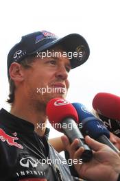 08.09.2011 Monza, Italy,  Sebastian Vettel (GER), Red Bull Racing - Formula 1 World Championship, Rd 13, Italian Grand Prix, Thursday