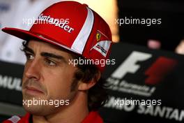 08.09.2011 Monza, Italy,  Fernando Alonso (ESP), Scuderia Ferrari - Formula 1 World Championship, Rd 13, Italian Grand Prix, Thursday Press Conference