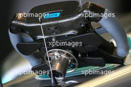 07.10.2011 Suzuka, Japan,  Mercedes GP Technical detail steering - Formula 1 World Championship, Rd 15, Japanese Grand Prix, Friday Practice