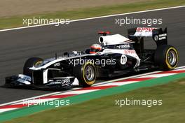 07.10.2011 Suzuka, Japan,  Rubens Barrichello (BRA), Williams F1 Team  - Formula 1 World Championship, Rd 15, Japanese Grand Prix, Friday Practice