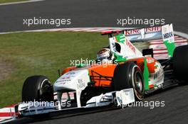 07.10.2011 Suzuka, Japan,  Adrian Sutil (GER), Force India  - Formula 1 World Championship, Rd 15, Japanese Grand Prix, Friday Practice