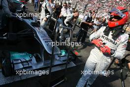 09.10.2011 Suzuka, Japan,  Michael Schumacher (GER), Mercedes GP  - Formula 1 World Championship, Rd 15, Japanese Grand Prix, Sunday Pre-Race Grid